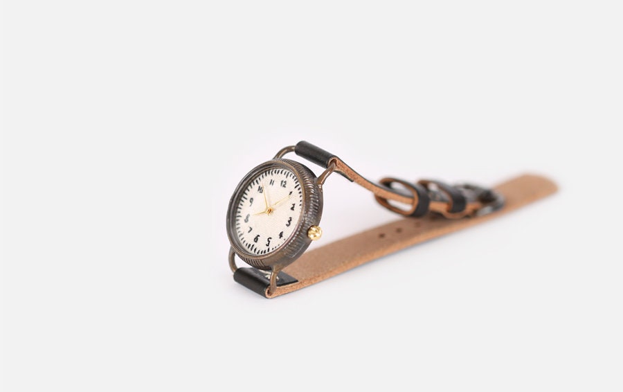 Handmade Handstitch watch with Leather Band